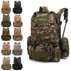 55L狩猎野营Molle包战术背包多功能耐用时尚防水包