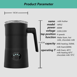Heißer Kalt rührer Elektrischer Haushaltsmilch-Heiz maschinen mixer Kaffee mischer Schaum maschine Milch auf schäumer - Product Image 5