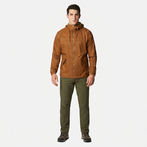 Veste coupe-vent à capuche sur mesure pour homme, nouvelle arrivée OEM Finer Threads, vêtements d'extérieur pour l'automne - Product Image 1