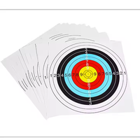 1 cible de tir à l'arc en papier 40*40cm/60*60cm/80*80cm, cible standard à anneau complet et à point unique pour kit de chasse à l'arc, accessoire de tir à l'arc
