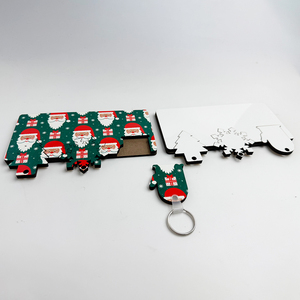 Gifts Birthday Party Decoration Trendy Children's Day Gifts Luggage Label Niche Sublimation <strong>Blanks</strong> Mdf Keychain - Product Image 4