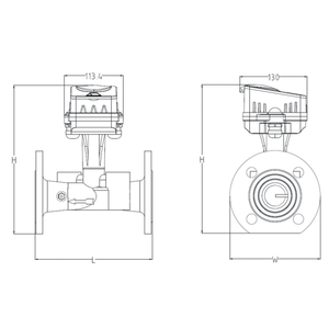 Medidor de Agua Inteligente Ultrasónico DN100 RS485 Sin Válvula de Control, Dispositivo de Medición de Flujo Industrial de Alta Precisión - Product Image 3