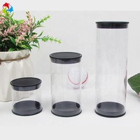 Boîte à fleurs en PVC transparent écologique personnalisée avec couvercle, matériaux recyclés