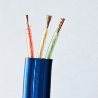Kabel pompa benam, tahan air, tahan korosi, kabel sumur dalam datar, IP68, untuk kelautan & limbah
