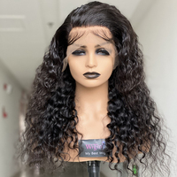 Perruque frontale en dentelle HD 13x6 en cheveux vierges brésiliens, densité 250%, vente en gros |   Perruques en cheveux humains bouclés indiens birmans bruts sans colle