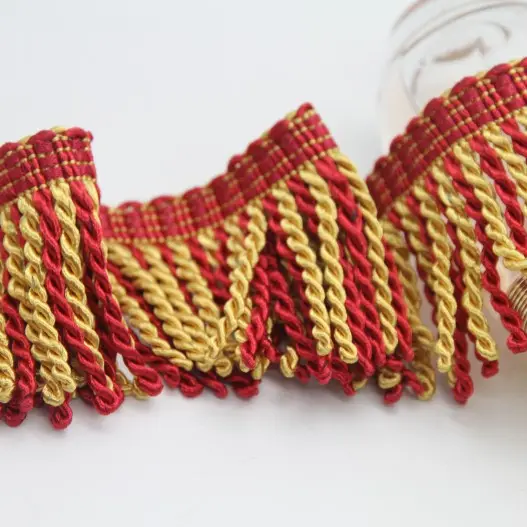 New wholesale custom cotton ribbon trim bullion fringe for curtain