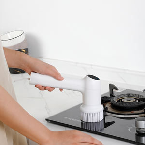 Brosse <span class=keywords><strong>de</strong></span> nettoyage électrique portable pour la vaisselle, brosse <span class=keywords><strong>de</strong></span> nettoyage <span class=keywords><strong>de</strong></span> <span class=keywords><strong>cuisine</strong></span>, 5 têtes <span class=keywords><strong>de</strong></span> brosse remplaçables, brosse <span class=keywords><strong>de</strong></span> nettoyage sans fil pour la maison - Product Image 2