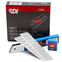 Lame de rechange pour couteau utilitaire SDI 1520, 25 mm de large, extra large, robuste, épaisseur 0,7 mm, pour la découpe