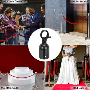 Poste de Barrera para Filas de Espera, Soporte de Cuerda de Algodón para Barandilla, Accesorios de Cuerda para Escaleras, para Barreras de Terraza - Product Image 6