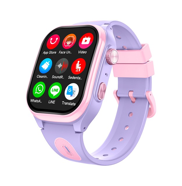 NEW AS06 Kids 4G Smart Watch Curved Screen Rotating Camera HD Video Call Class Mode GPS+WIFI+LBS Position  Smartwatch