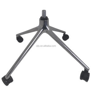 Base per Sedia da Ufficio Resistente in Lega di Alluminio Rinforzata Base a Quattro Punte con Ruote Girevole e Regolabile in Altezza - Product Image 1