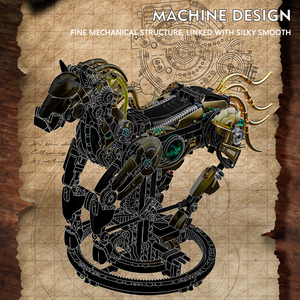 ชุดของเล่นตัวต่อโมเดลของเล่นเพื่อการศึกษาของเด็กชุดของเล่นบล็อคพลาสติก ABS สำหรับสร้างม้าสุดสร้างสรรค์แบบ MJ13088 - Product Image 6