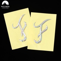 Étiquettes de marque personnalisées avec logo en lettres, couleur holographique haute fréquence, chrome gaufré, logo 3D en TPU, transfert thermique, étiquettes à repasser