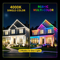 Vente en gros de lumières LED RGB à points de pixels personnalisées DC24V 35mm IP67 étanches en matériau PC pour décorations de Noël en extérieur, garantie 3 ans