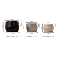 Pot vide en plastique PP pour gel à ongles, 5 ml, 15 ml, pour gel de construction, emballage cosmétique, gel UV, gel solide