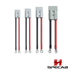 Câble de batterie robuste 6AWG avec connecteur de type SB50 vers borne annulaire, faisceau de câblage PVC 16mm² pour liaison d'onduleur haute puissance - Product Image 1
