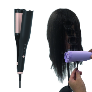 Rizador de Pelo Portátil Pequeño de Iones Negativos de Aluminio, Calentamiento Rápido, Inalámbrico, para Uso en Hoteles, Forma de Ondas, Rizador Profundo en U - Product Image 2