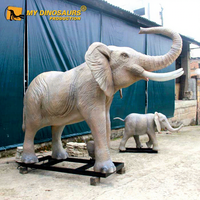 R Haunted House Animatronic Attraction Éléphant animatronique réaliste