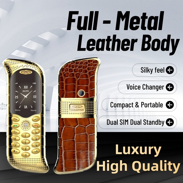 V7 Seniors Phone Men's Luxury Business Keys Metal Body 1.8 HD Screen Dual-SIM FM Radio  Call 2sim Big Spealer Luxury