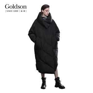 Piumino invernale <span class=keywords><strong>impermeabile</strong></span> da <span class=keywords><strong>donna</strong></span> con effetto piumino con colletto lungo lungo invernale da esterno - Product Image 2