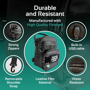 Sac bandoulière magnétique pour sport et gym, avec sangle amovible, porte-bouteille isotherme et compartiment magnétique isolé mural - Product Image 2