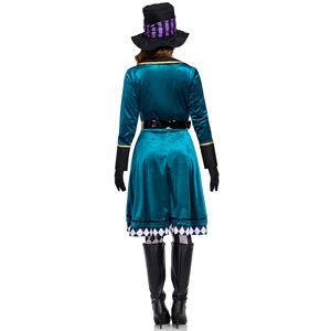 <span class=keywords><strong>Disfraz</strong></span> de Cosplay de <span class=keywords><strong>Sombrerero</strong></span> Loco con Reloj de Espectáculo de Magia de Halloween para Mujeres Adultas 2017 - Product Image 2