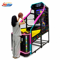Joyplay Machine d'arcade de basket-ball à monnayeur, jeu de tir au panier, équipement de jeu de basket-ball d'arcade