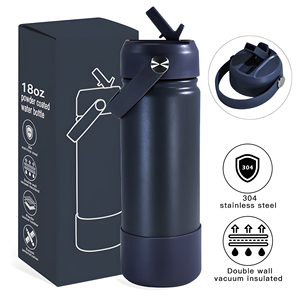 <span class=keywords><strong>Borraccia</strong></span> Sportiva OEM in Acciaio Inox a Doppia Parete con Isolamento Sottovuoto, 540ml/18oz, con Coperchio a Cannuccia e Base Antiscivolo - Product Image 1