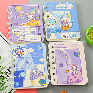 Cuaderno Espiral con Diseño de Flores de Dibujos Animados X38, Papelería <span class=keywords><strong>para</strong></span> Estudiantes, Mini Cuaderno Portátil A7, Venta al Por Mayor - Product Image 1