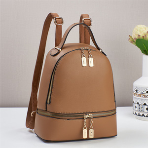 Modern Vegan Leather <b>Mini</b> <b>Backpack</b> for Women Structured Dome Fashion Daypack with Adjustable Straps 2026 - Product Image 4