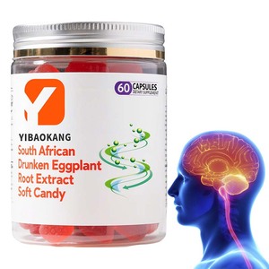 Caramella morbida di radice di melanzana ubriaca sudafricana migliorare i livelli di energia messa a fuoco facile da digerire nell'addome Ashwagandha supplemento - Product Image 1