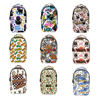 Sac à dos Cool Street Punk résistant à l'eau, multi-usages, pour voyages, école, quotidien, avec poche pour ordinateur portable, pour adolescents et adultes