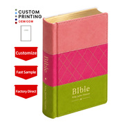 Vente directe d'usine, couverture en cuir PU de qualité supérieure, livre chrétien, impression fiable, Bible KJV religieuse moderne