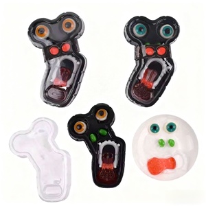 Caramelos <span class=keywords><strong>de</strong></span> gel monstruosos <span class=keywords><strong>de</strong></span> Halloween al por mayor, 15g, diseño <span class=keywords><strong>de</strong></span> ojos y lenguas espeluznantes, dulces a granel para fiestas <span class=keywords><strong>de</strong></span> Halloween - Product Image 1
