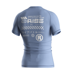 Rashguard MMA haute performance pour homme, respirant, séchage rapide, mélange de nylon, manches raglan pour l'entraînement de grappling - Product Image 4