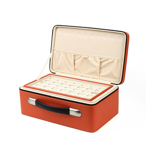 Piccola Scatola Regalo Principessa Marrone Scuro Rustica a Griglia Nuova Sicura per <span class=keywords><strong>Gioielli</strong></span> Caja Para Joyas Portagioie per Set di Orecchini - Product Image 3