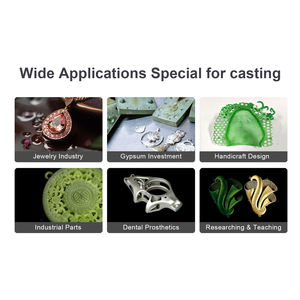 <span class=keywords><strong>Resina</strong></span> Calcinabile per Gioielleria ad Alta Precisione e Alto Contenuto di Cera UV 405nm 1kg, <span class=keywords><strong>Polimero</strong></span> DLP LCD per Fusione Facilitata, <span class=keywords><strong>Resina</strong></span> Verde per Stampante 3D per Gioielli - Product Image 6