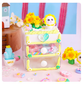 Boîte de <span class=keywords><strong>rangement</strong></span> éducative pour enfant, kit de jouets, bricolage, colle crème, <span class=keywords><strong>jouet</strong></span> de <span class=keywords><strong>rangement</strong></span> <span class=keywords><strong>fait</strong></span> <span class=keywords><strong>maison</strong></span>, dessin animé, cadeau mignon pour Noël et anniversaire - Product Image 4