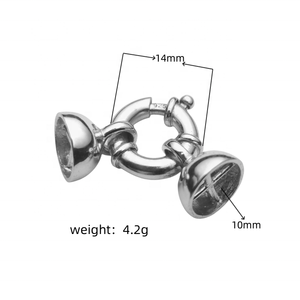 Bán Buôn Giá Vòng Móc Vòng Đeo Tay Cuba Chuỗi Móc Cổ Điển Đồ Trang Sức Phụ Kiện Kết Nối Mùa Xuân Bạc <span class=keywords><strong>Clasp</strong></span> Cho Vòng Cổ - Product Image 5