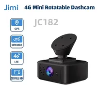 Jimi Lot JC182 Mini 4G Car DashCam 2K Full HD avec caméra 1CH Suivi GPS en temps réel Diffusion en direct à distance Alertes intelligentes de stationnement 24H