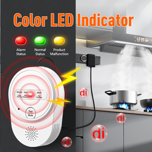 Detector de Gas Portátil de un Solo Gas, Diseño Nuevo de Bosean, ABS, <span class=keywords><strong>CO</strong></span>, CH4, Alarma de Gas Personal con Cable para Uso Doméstico - Product Image 3