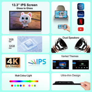 13.3 pollici 4K IPS schermo sedile posteriore intrattenimento giocatore Monitor poggiatesta auto, schermo poggiatesta Android, giocatore poggiatesta auto - Product Image 2
