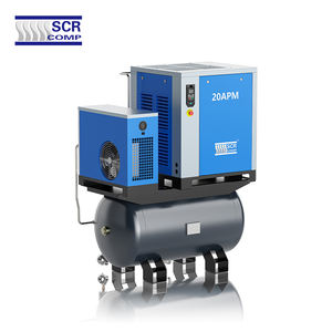 Compresor de Aire de Tornillo de Alta Calidad, Compresor Industrial con Filtros de Secador de Aire de Imán Permanente, Tanque de Aire Opcional para 10~20HP - Product Image 2