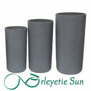 Direct chinois usine moderne minimaliste grand cylindre Fiberclay Pot de <span class=keywords><strong>fleur</strong></span> <span class=keywords><strong>support</strong></span> pour la plantation intérieure/extérieure - Product Image 6