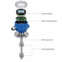 Medidor de Densidad de Líquidos Inteligente en Línea DS18 HART, Sensor de Presión Diferencial, Pantalla LCD, Salida 4-20mA, Diafragma de Acero Inoxidable SS316, para Químicos y Alimentos