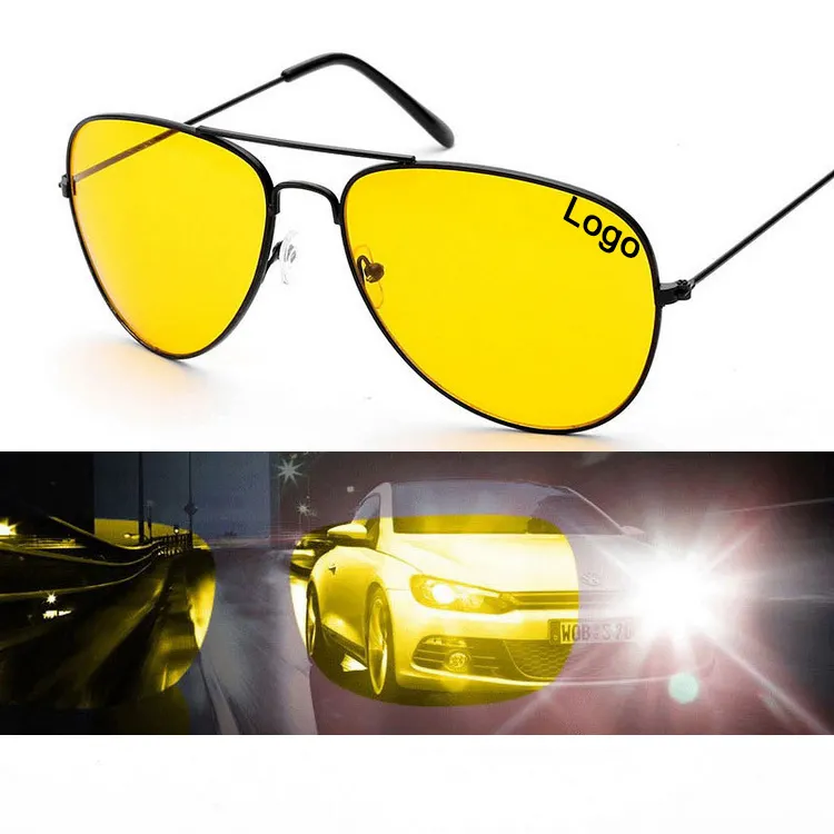 2024 아니 MOQ 적외선 UV 야간 투시 안경 선글라스 변경 일 운전 안경 야간 투시 드라이브