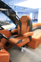 Bateau ponton de luxe haut de gamme de 22 pieds avec design personnalisé pour les croisières en famille et les divertissements