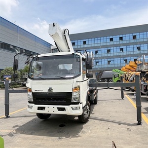 Plataforma de Trabajo Aérea Sinotruk Howo 4x2 con Brazo Telescópico y Cesta Elevadora en Venta - Product Image 2