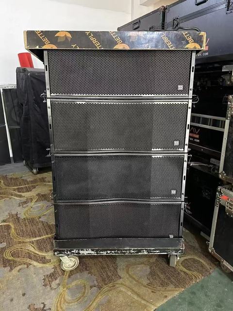 Used TA-L12 Dual 12" Line Array Speaker with 6061-T6 Aluminum Hanging Frame Tested for Large Performance