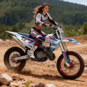 Moto tout-terrain GX-Take Off-MT300 300cc <span class=keywords><strong>2</strong></span> <span class=keywords><strong>temps</strong></span> monocylindre refroidi par eau avec alimentation en carburant PWK38 Adelin électroplaqué Max - Product Image 2